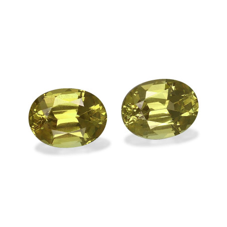 石榴石 taille 椭圆形 青柠绿 3.40 carats