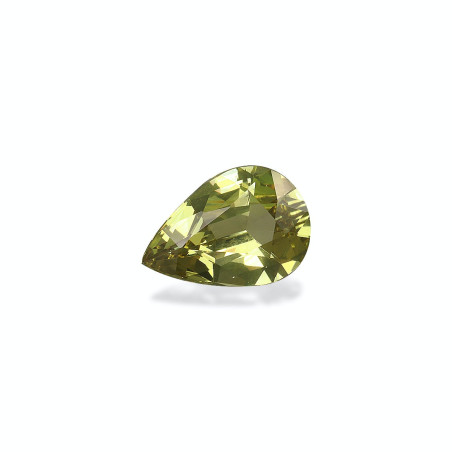 石榴石 taille 梨子 青柠绿 3.75 carats