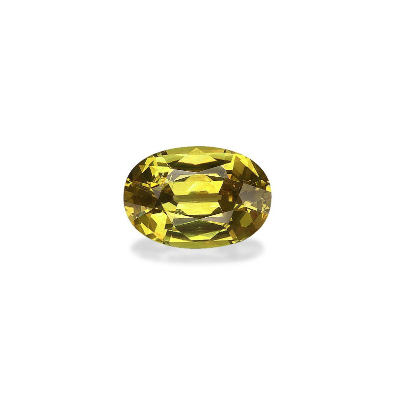 OVAL-cut Grossular Garnet Lemon Yellow 4.42 carats