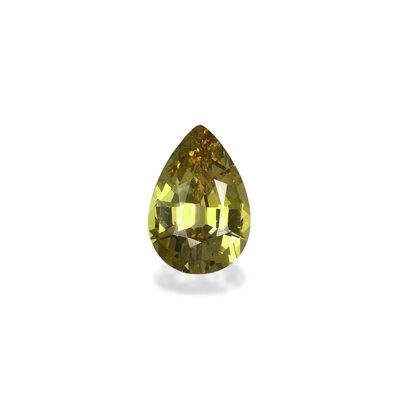 石榴石 taille 梨子 柠檬黄 3.26 carats