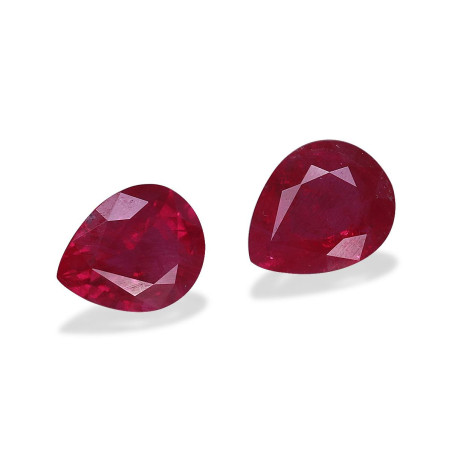 缅甸红宝石 taille 梨子 红色 1.20 carats