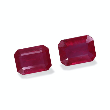 缅甸红宝石 taille 矩形的 红玫瑰 2.68 carats