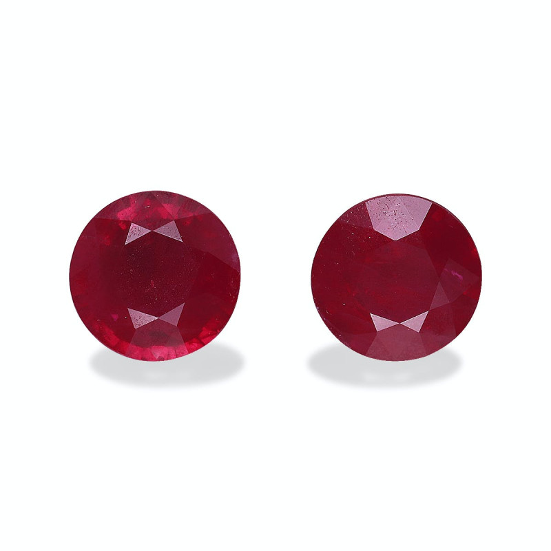 ROUND-cut Burma Ruby Red 2.07 carats