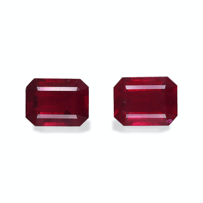 RECTANGULAR-cut Burma Ruby Red 3.60 carats