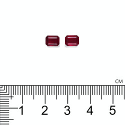 Rubis de Birmanie taille RECTANGULARE Rouge 3.60 carats