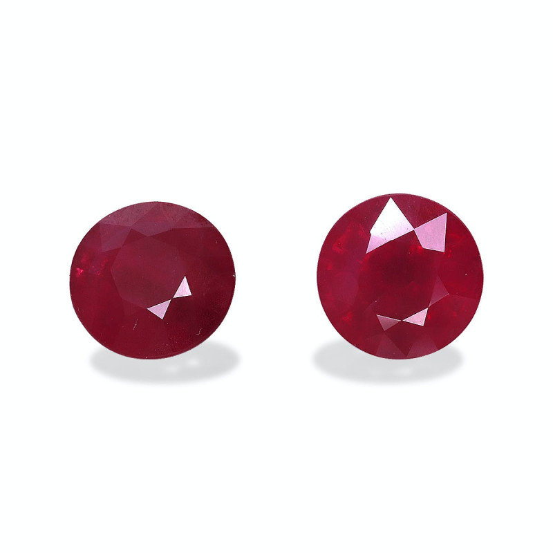 Rubis de Birmanie taille ROND Rouge 1.96 carats