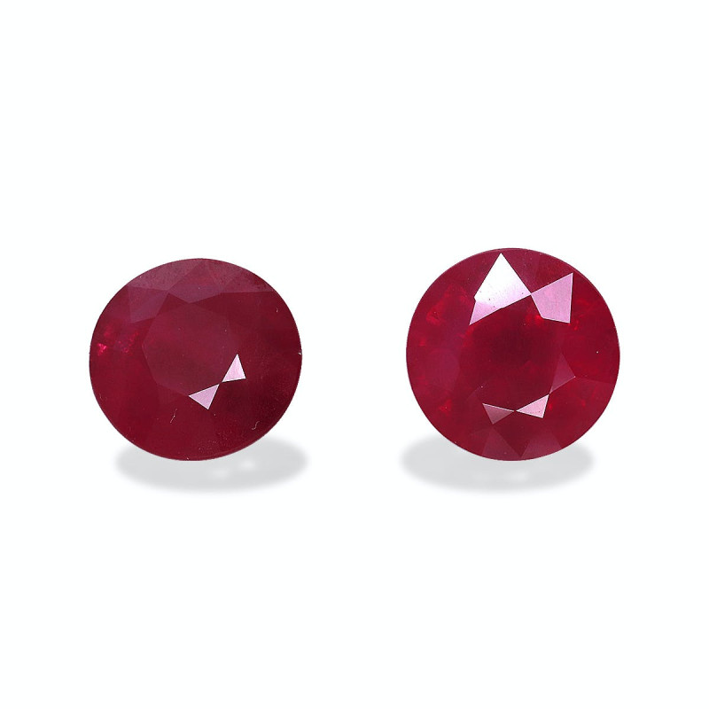 Rubis de Birmanie taille ROND 红色 1.96 carats