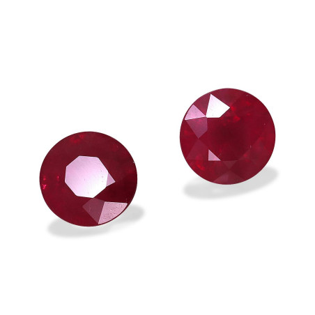 Rub&iacute;es de Birmania taille ROND Rojo 1.96 carats
