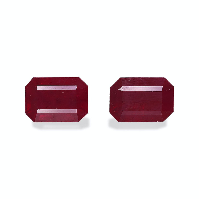 Rubis de Birmanie taille RECTANGULARE Scarlet Red 2.67 carats