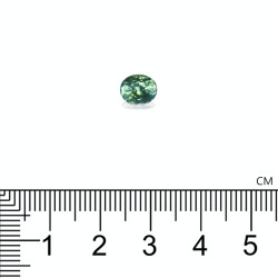 Tourmaline Paraiba lengte OVAL Blasses Gr&uuml;n 1.22 karaten