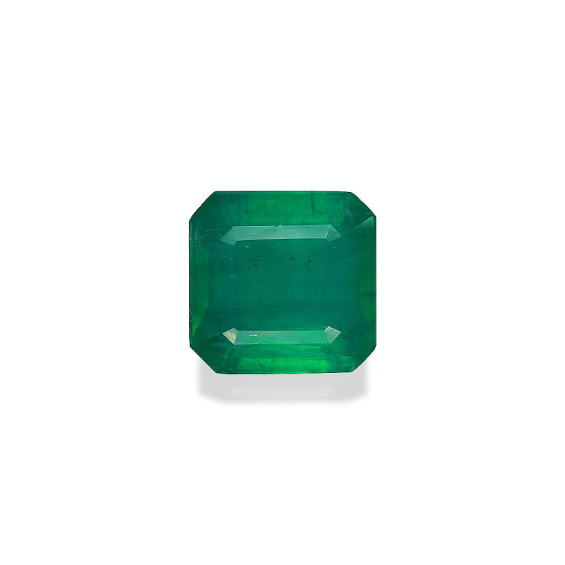 Emeraude de Zambie taille CARR&Eacute; Vert 10.70 carats