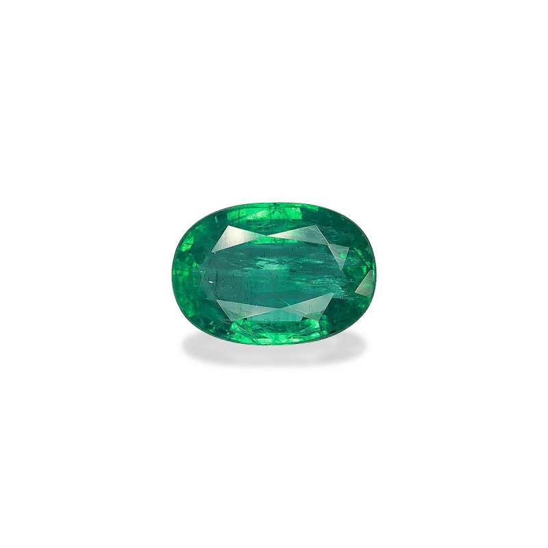 Emeraude de Zambie taille OVALE 绿色 12.24 carats