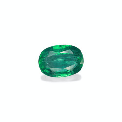 Ovale geslepen Zambiaanse smaragd Groen 12.24 karaat