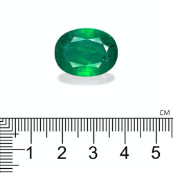 Ovale geslepen Zambiaanse smaragd Groen 20,62 karaat