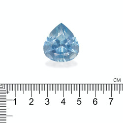 Peervormige IJsblauwe Aquamarijn van 35,25 karaat