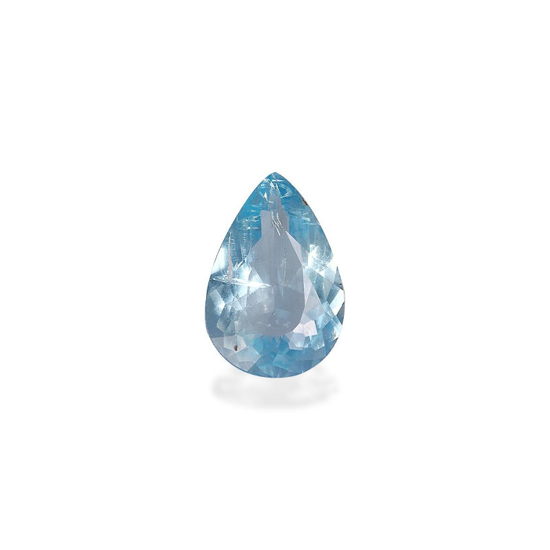 Pear-cut Aquamarine Baby Blue 2.01 carats