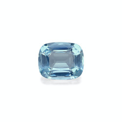 CUSHION-cut Aquamarine Sky...