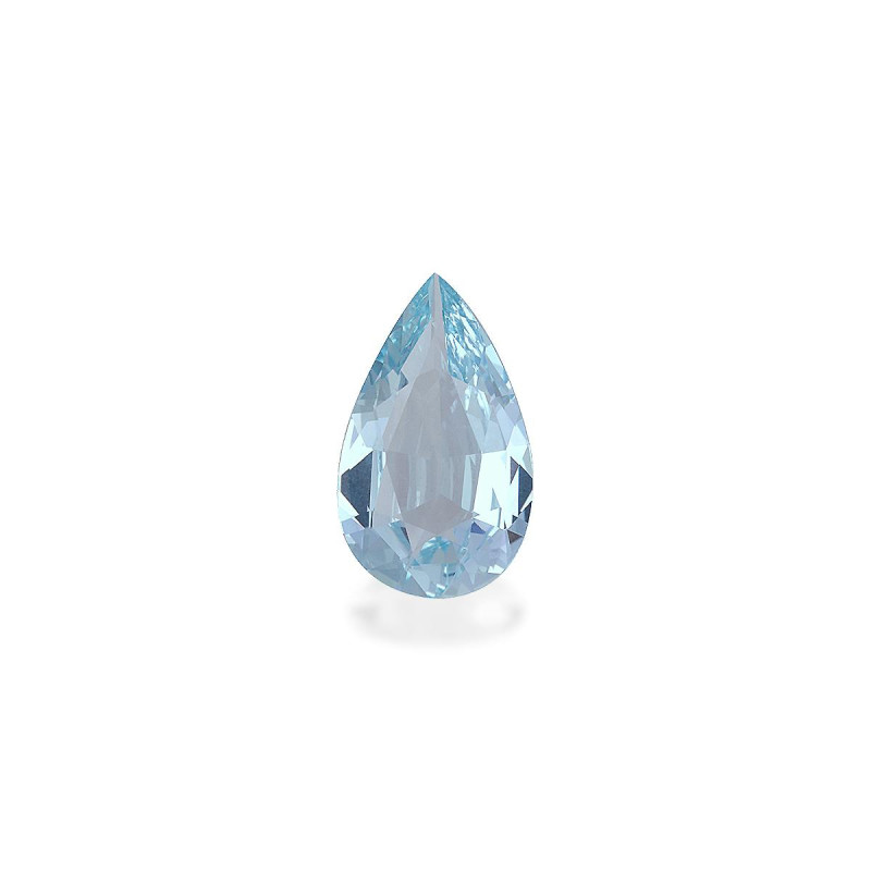 Pear-cut Aquamarine Baby Blue 4.07 carats