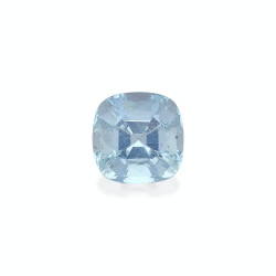 CUSHION-cut Aquamarine Sky...