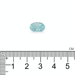 بارايبا التورمالين الحجم بيضاوي أزرق 2.84 