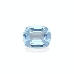 CUSHION-cut Aquamarine Sky...