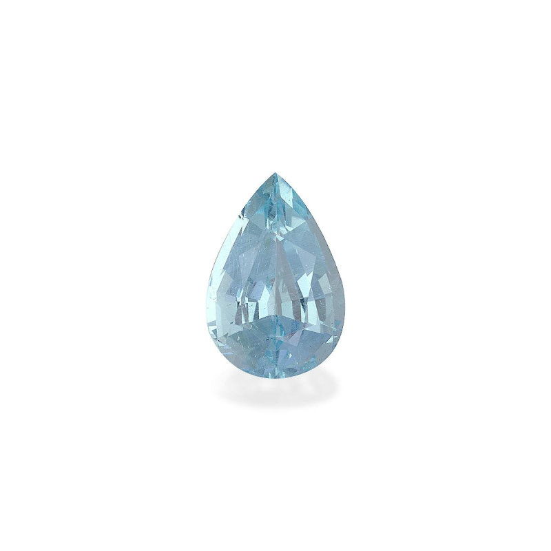 Pear-cut Aquamarine Sky Blue 14.00 carats