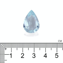 Hemelblauwe peervormige Aquamarijn van 9,54 karaat