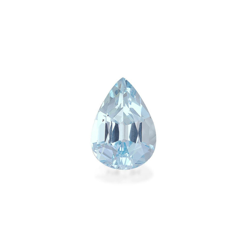Aquamarin lengte Birne Himmelblau 12.28 karaten