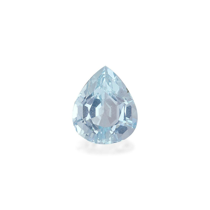 Pear-cut Aquamarine Sky Blue 4.21 carats