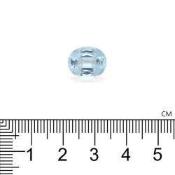 Ovaal geslepen Baby Blauwe Aquamarijn van 13,16 karaat