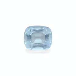 CUSHION-cut Aquamarine Sky...