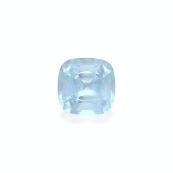 CUSHION-cut Aquamarine Blue...