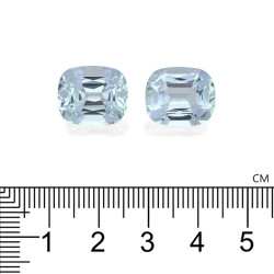 Kussen geslepen Hemelsblauwe Aquamarijn 18.55 karaat