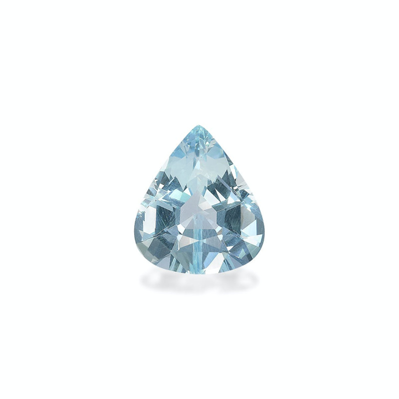 Pear-cut Aquamarine Baby Blue 4.97 carats