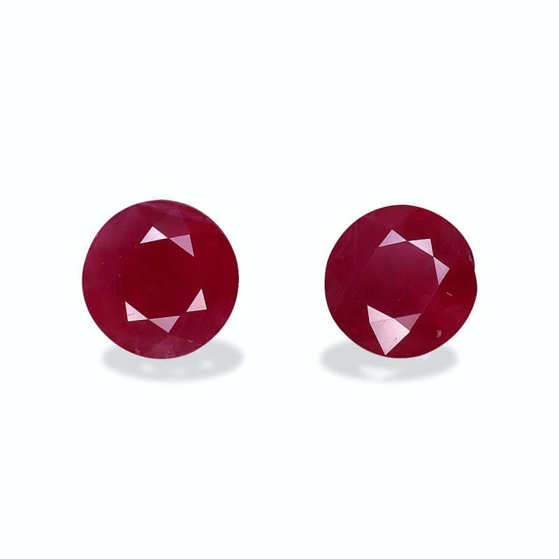 Rubis de Birmanie taille ROND Rouge 1.46 carats