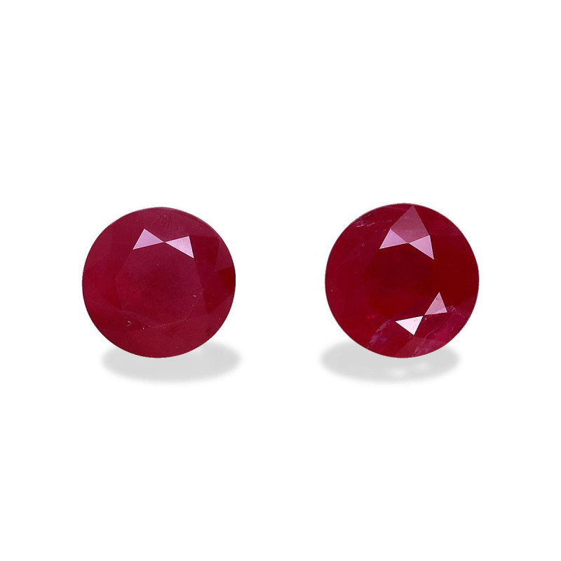 ROUND-cut Burma Ruby Red 1.90 carats