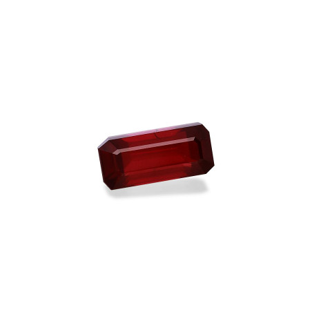 RECTANGULAR-cut Mozambique Ruby Red 3.10 carats