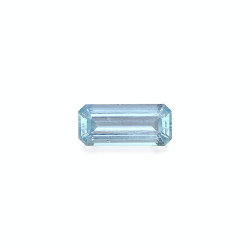 矩形切割宝石蓝色海蓝宝石3.94克拉