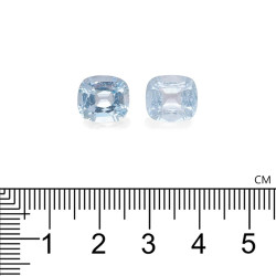 Kussen geslepen Hemelsblauwe Aquamarijn van 8,32 karaat