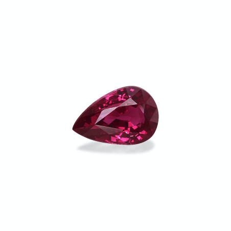 Pear-cut Mozambique Ruby Red 2.18 carats