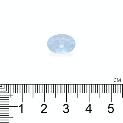 Ovale Paraiba Toermalijn Ice Blue 3.81 karaat