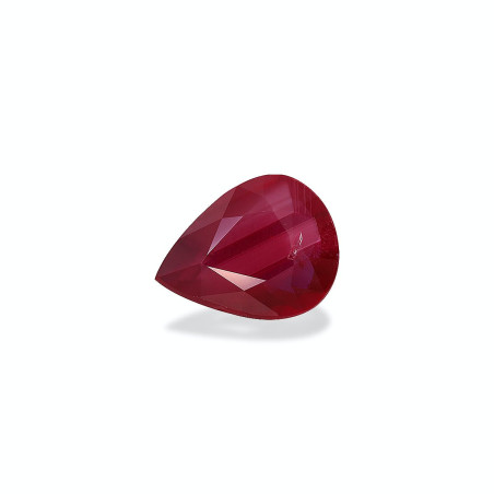 Pear-cut Mozambique Ruby Red 3.00 carats