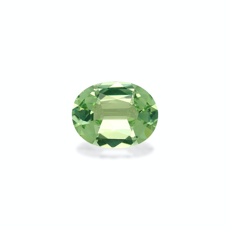 OVAL-cut Green Tourmaline Lime Green 6.72 carats