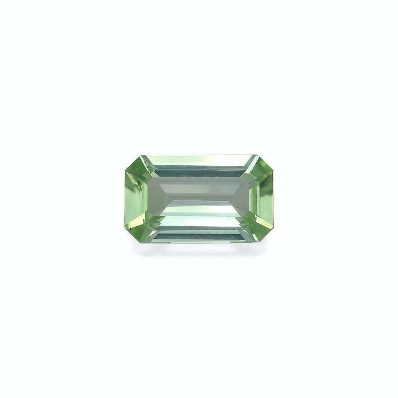 RECTANGULAR-cut Green Tourmaline Lime Green 4.22 carats