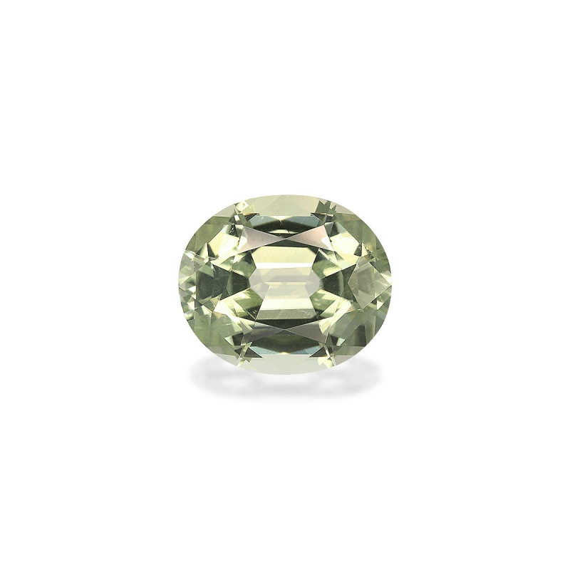 OVAL-cut Green Tourmaline Pale Green 8.19 carats