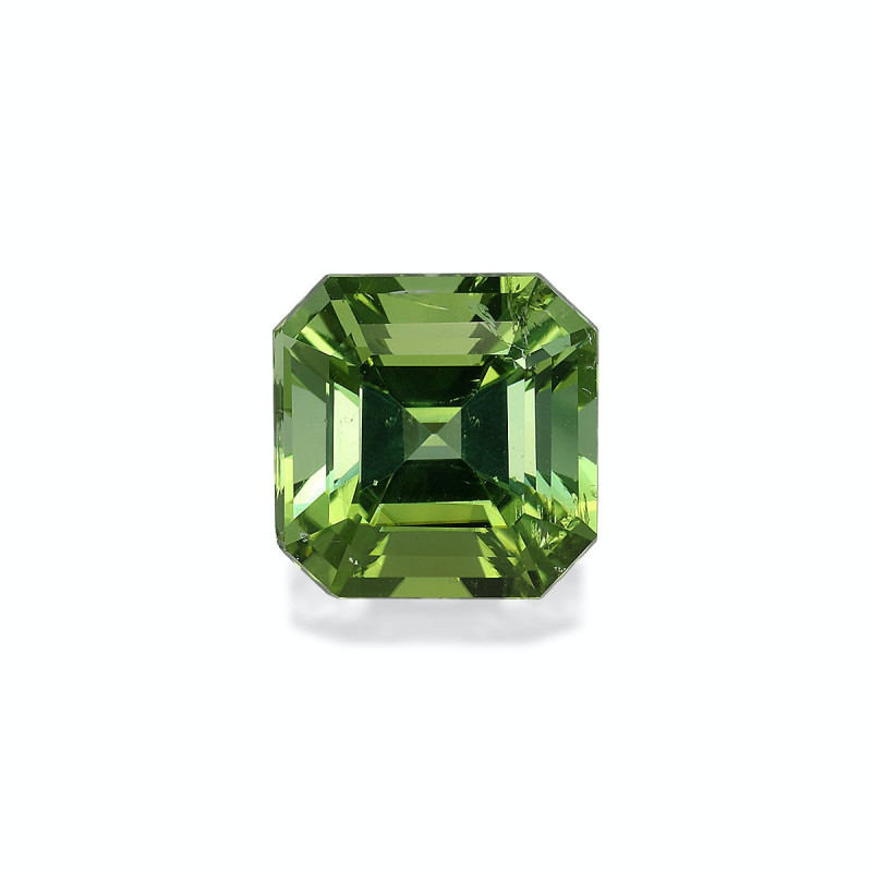 SQUARE-cut Green Tourmaline Green 5.14 carats