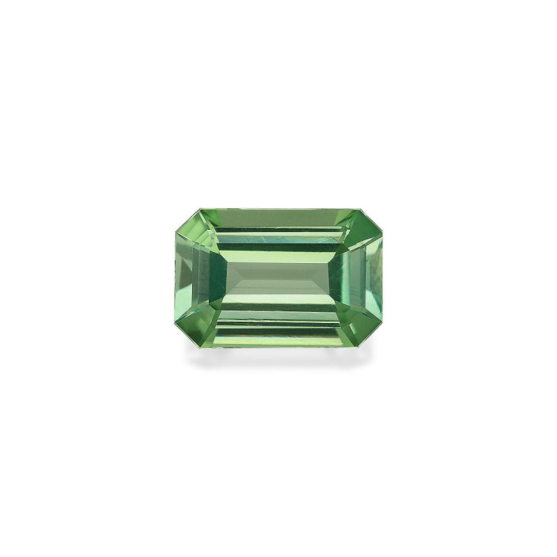 RECTANGULAR-cut Green Tourmaline Cotton Green 4.82 carats