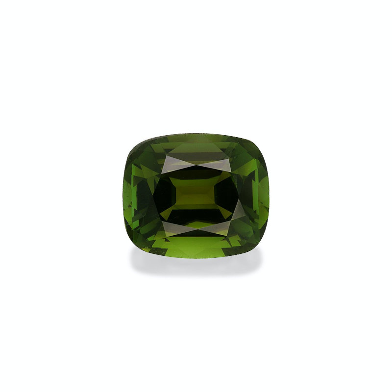 CUSHION-cut Green Tourmaline Moss Green 9.83 carats