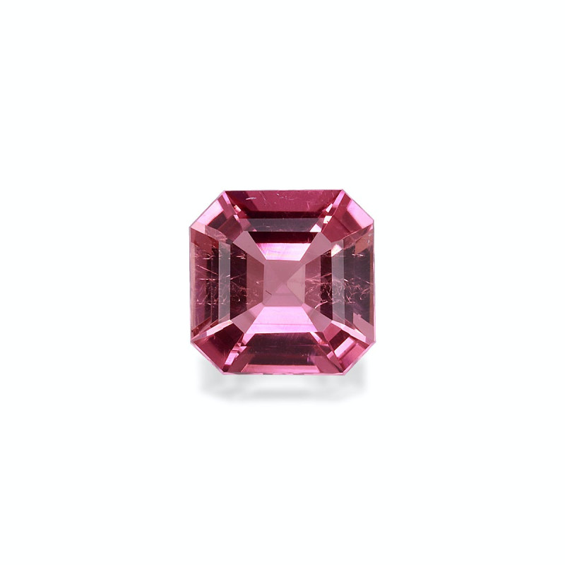 SQUARE-cut Pink Tourmaline Fuscia Pink 4.48 carats