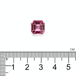 Vierkant geslepen roze toermalijn Fuscia Pink 4,48 karaat